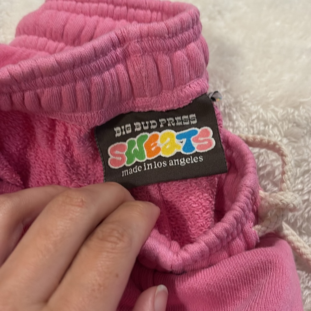 Pink BBP Wide Leg Sweatpants - Picture 4 of 5
